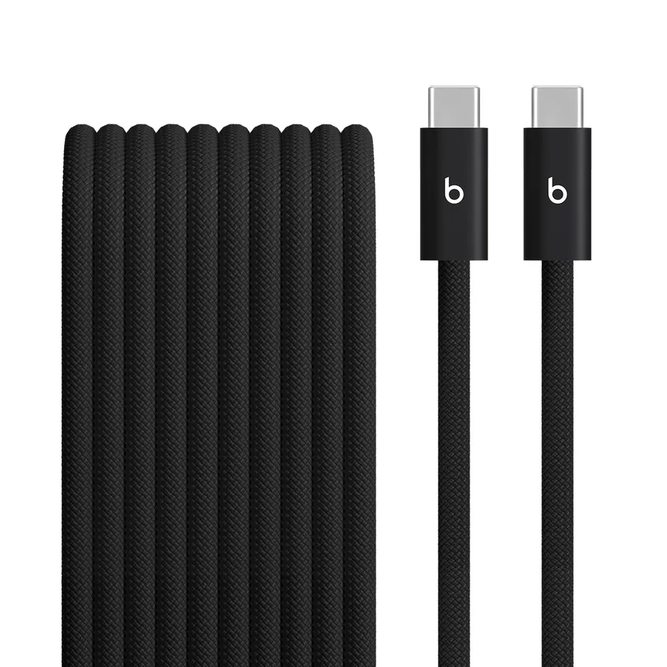 beats-240w-usb-c-to-usb-c-braided-cable-3m-10ft-bolt-black image 1
