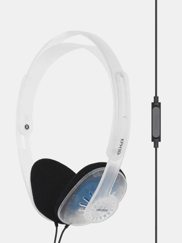 koss-kph30i-clear-on-ear-headphones image 1