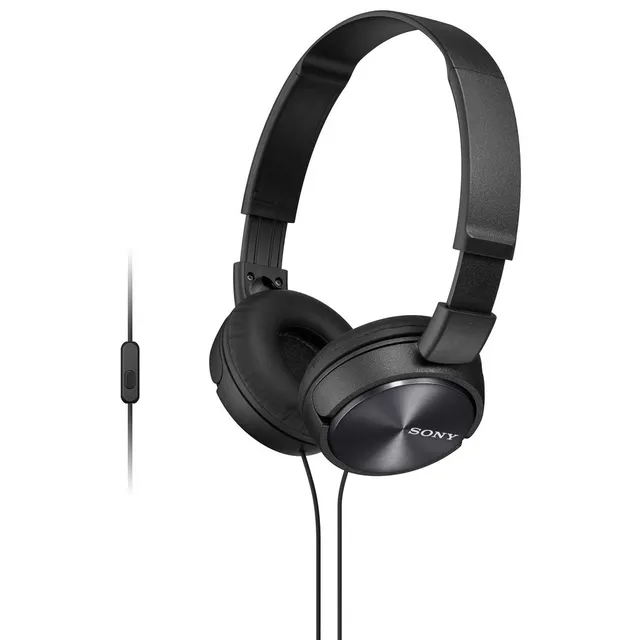 sony-mdr-zx310ap-zx-series-wired-on-ear-headphones-with-mic-black-30mm-drivers-f image 1