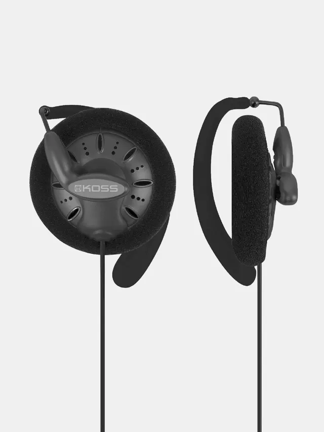 koss-ksc75-ear-clip-headphones-stealth-grey-open-air-high-fidelity-sound image 1