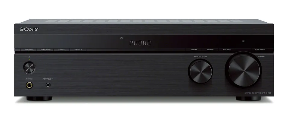 sony-strdh190-2-channel-home-stereo-receiver-with-bluetooth-and-phono-inputs-bla image 1