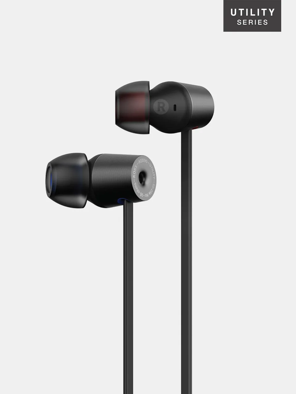 koss-keb90-utility-in-ear-headphones-with-detachable-cord-system image 1