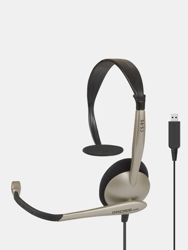 koss-cs95-usb-communication-headset-with-electret-noise-cancelling-microphone image 1