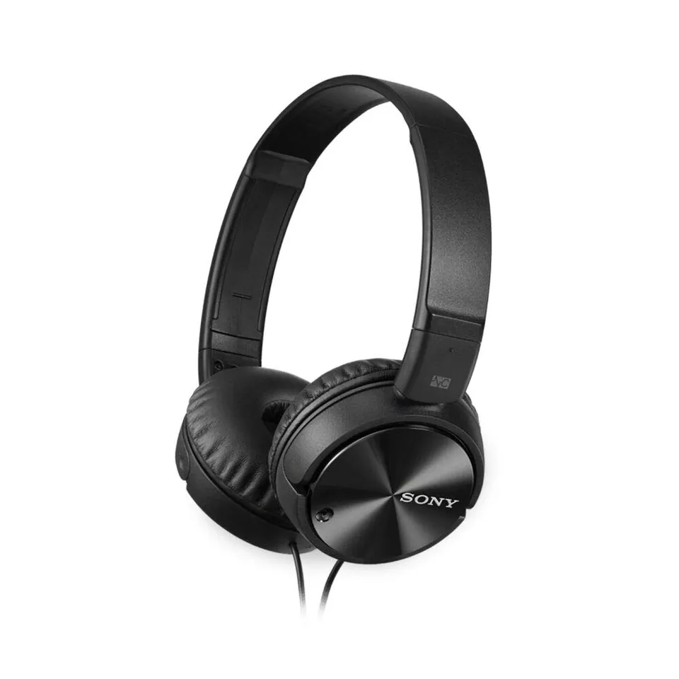 sony-mdrzx110nc-on-ear-noise-canceling-headphones-wired-black-with-80-hour-batte image 1