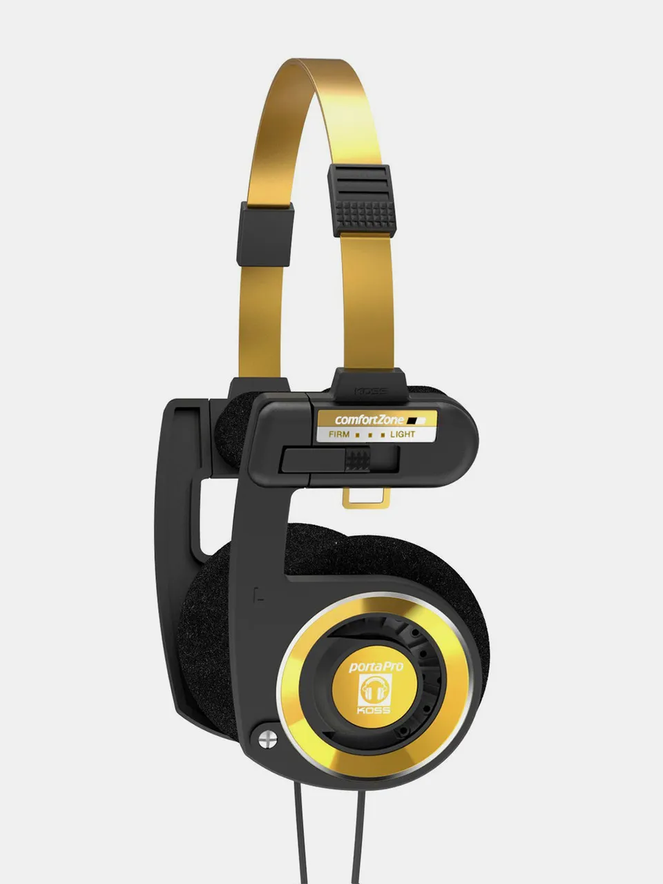koss-porta-pro-limited-edition-black-gold-headphones-with-inline-mic-and-hard-ca image 1