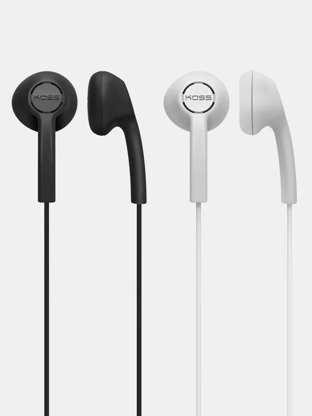 koss-ke7-wired-earbuds-with-dual-color-options-white-black image 1