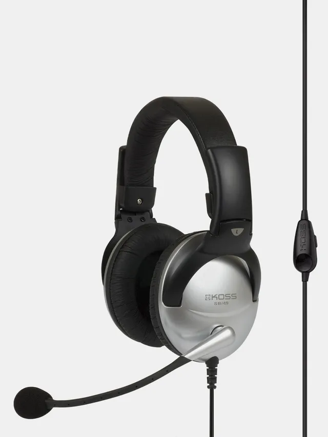 koss-sb49-full-size-communication-headset-with-microphone-and-volume-control image 1