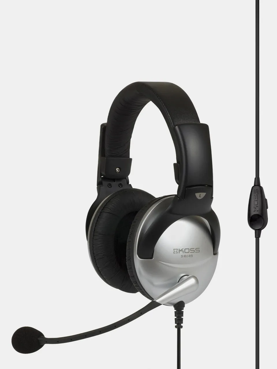 koss-sb49-full-size-communication-headset-with-microphone-and-volume-control image 1