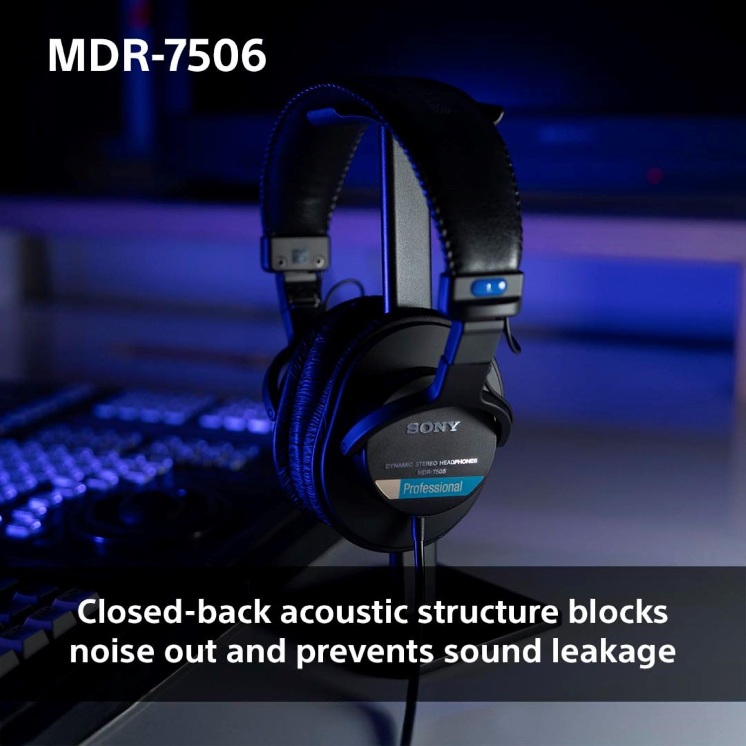 sony-mdr7506-professional-large-diaphragm-headphone-wired-closed-ear-foldable-40 image 6