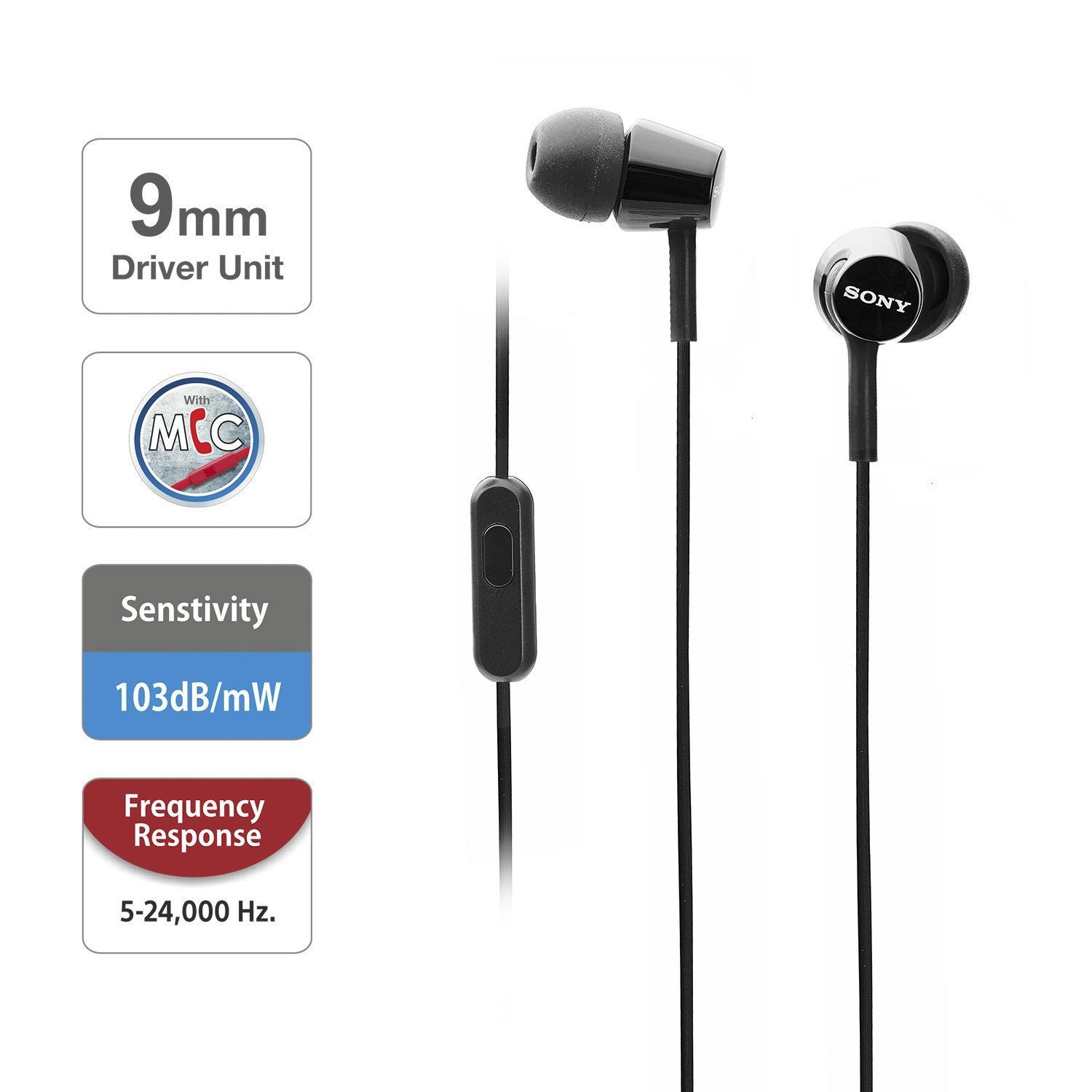 sony-mdr-ex155ap-in-ear-earbud-headset-with-mic-and-smartphone-controls-black image 3