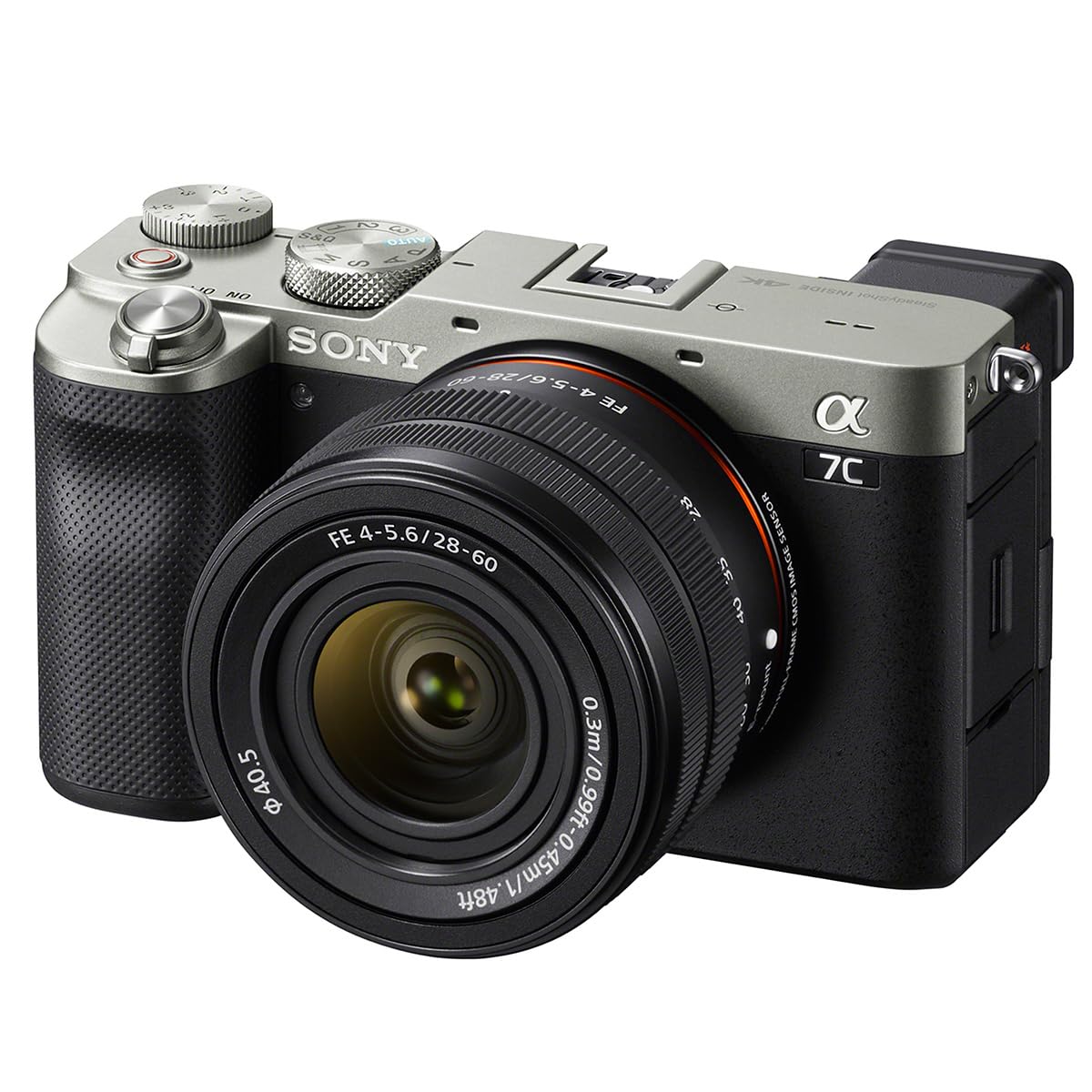 sony-alpha-7c-full-frame-compact-mirrorless-camera-with-28-60mm-kit-lens-silver image 1