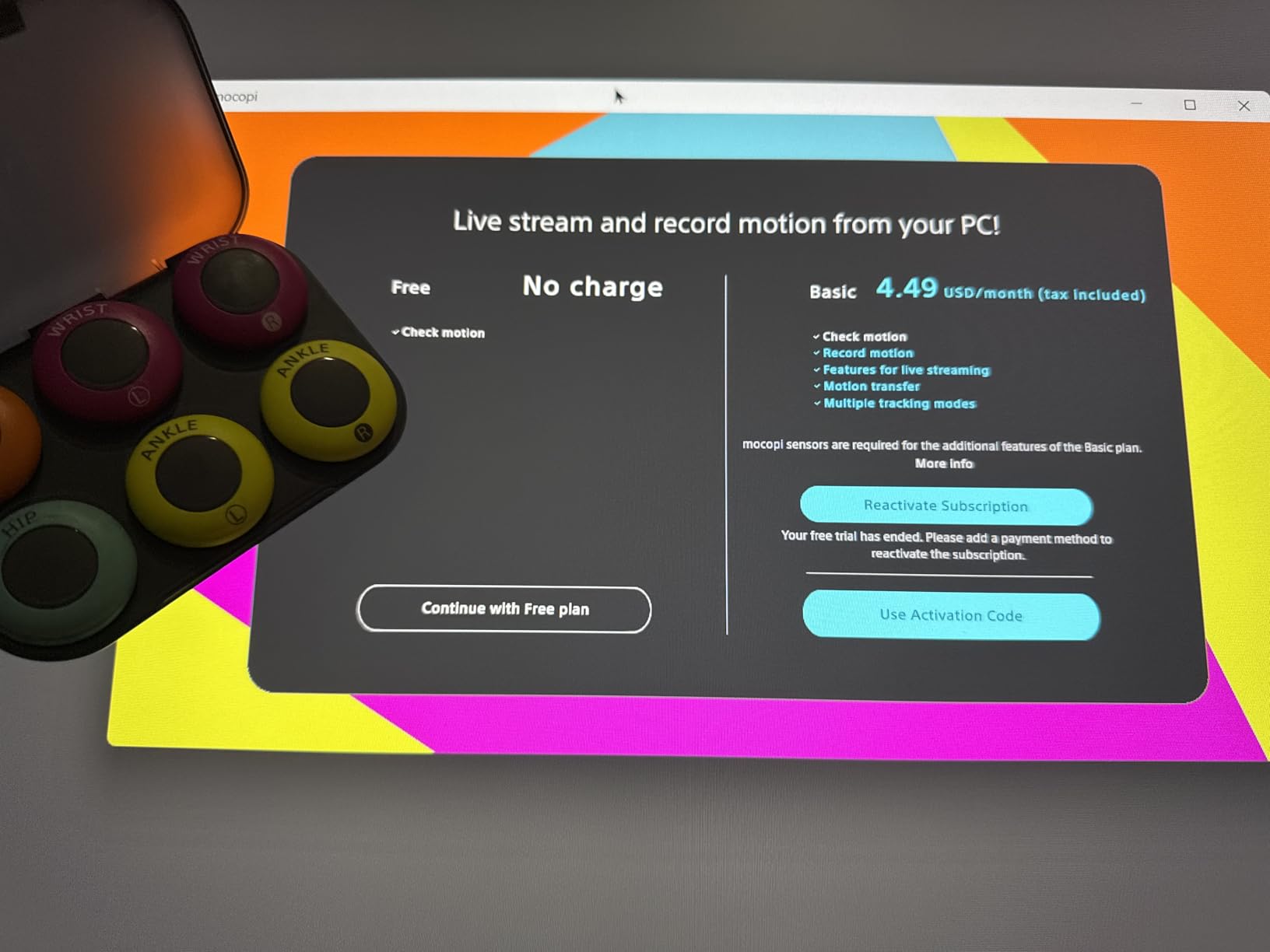 Amazing value for motion capture