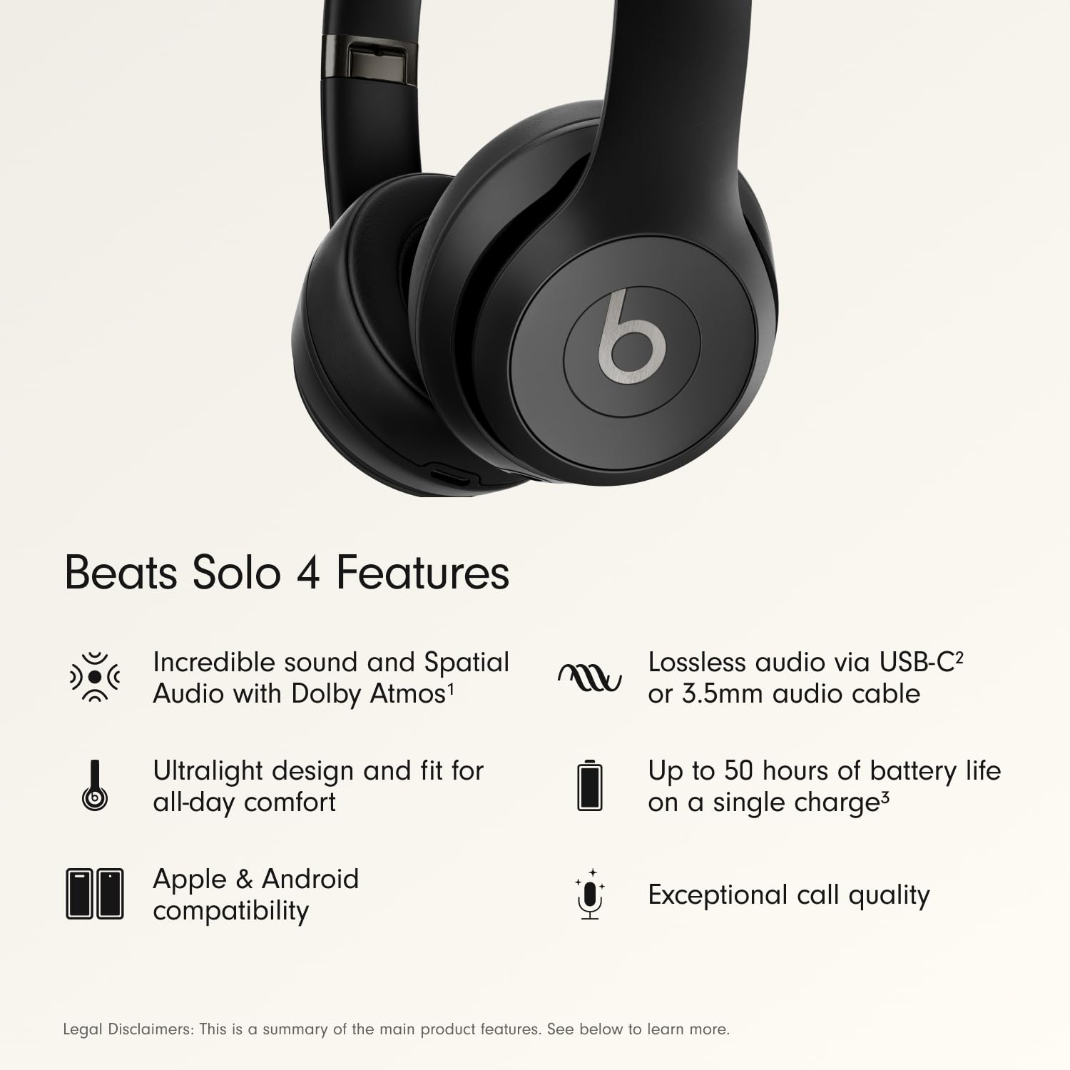 beats-solo-4-wireless-on-ear-bluetooth-headphones-up-to-50-hour-battery-ultralig image 2