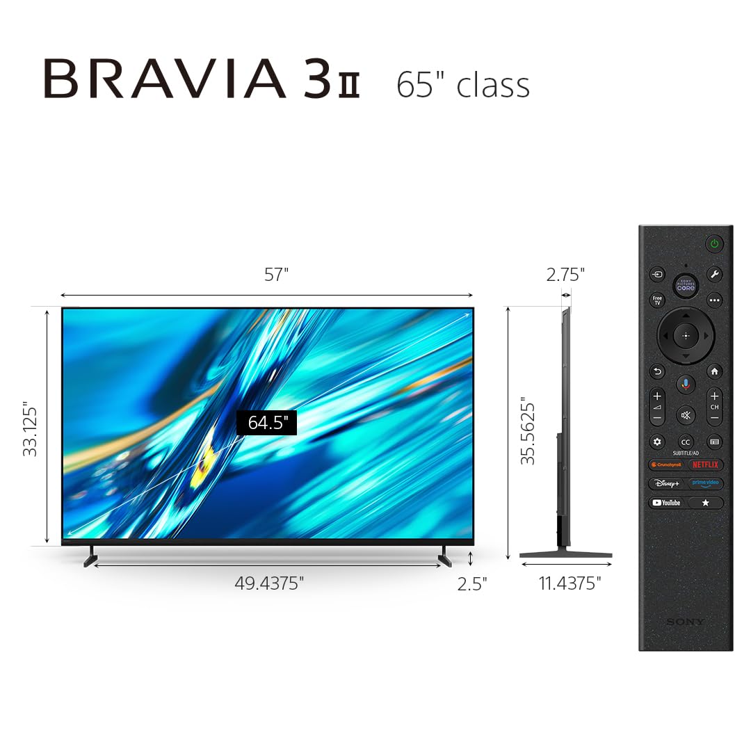 sony-bravia-3-ii-65-inch-4k-hdr-led-smart-google-tv-with-gemini-xr-processor-dol image 5