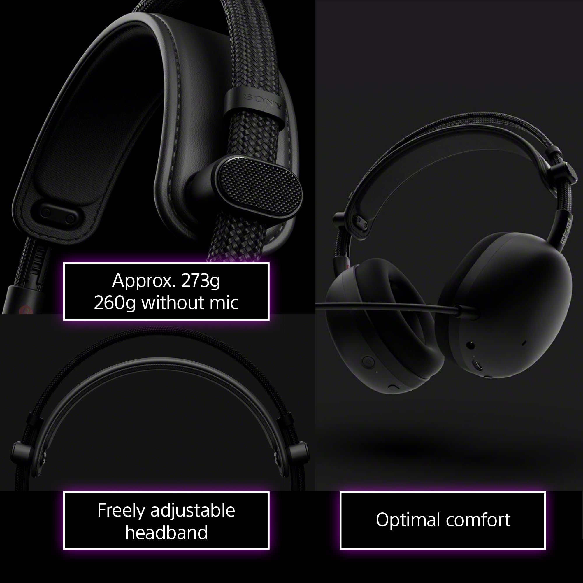 sony-inzone-h9-ii-wireless-noise-canceling-gaming-headset-with-detachable-mic-bl image 4