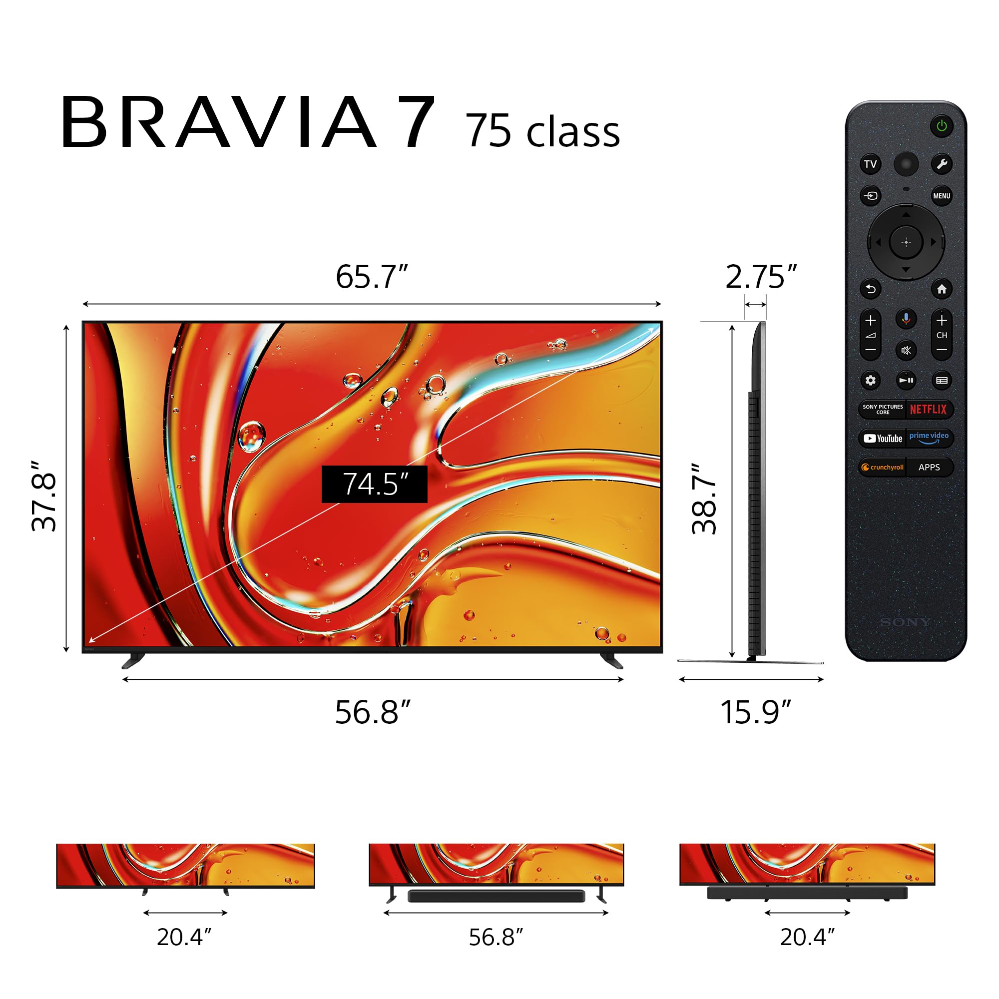 sony-bravia-7-75-inch-mini-led-qled-4k-tv-k-75xr70 image 2