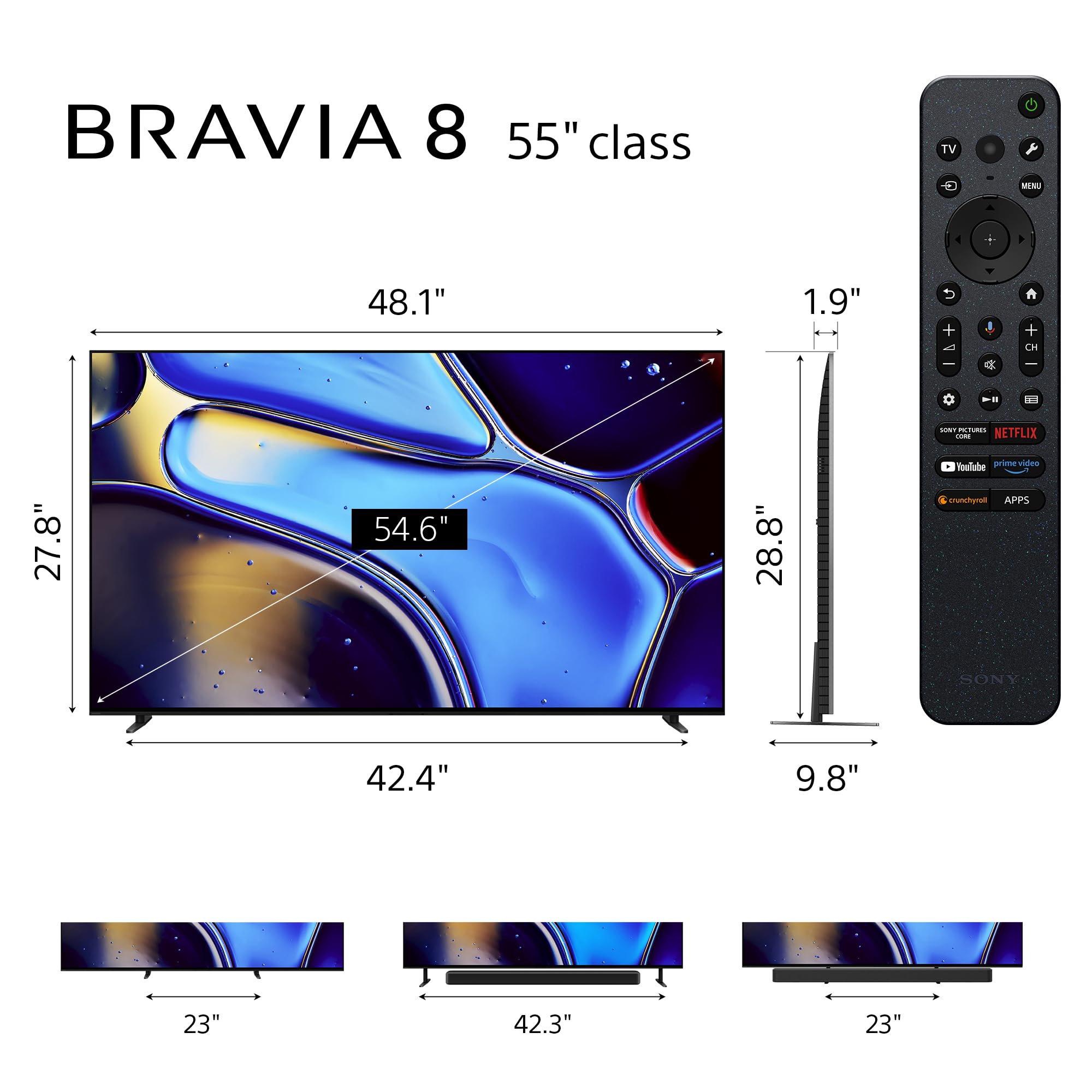 sony-bravia-8-oled-4k-hdr-smart-google-tv-k-55xr80-55-inch image 2