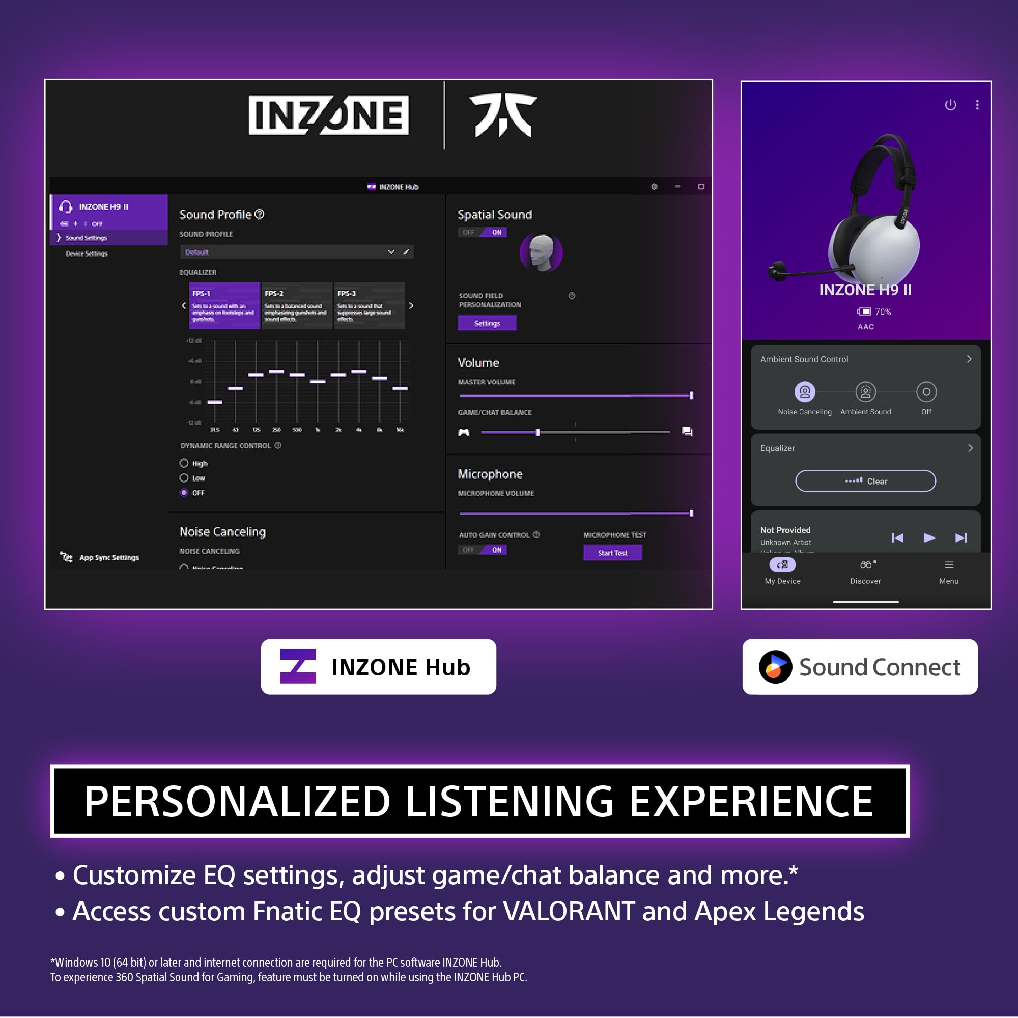 sony-inzone-h9-ii-wireless-noise-canceling-gaming-headset-with-detachable-mic-bl image 7