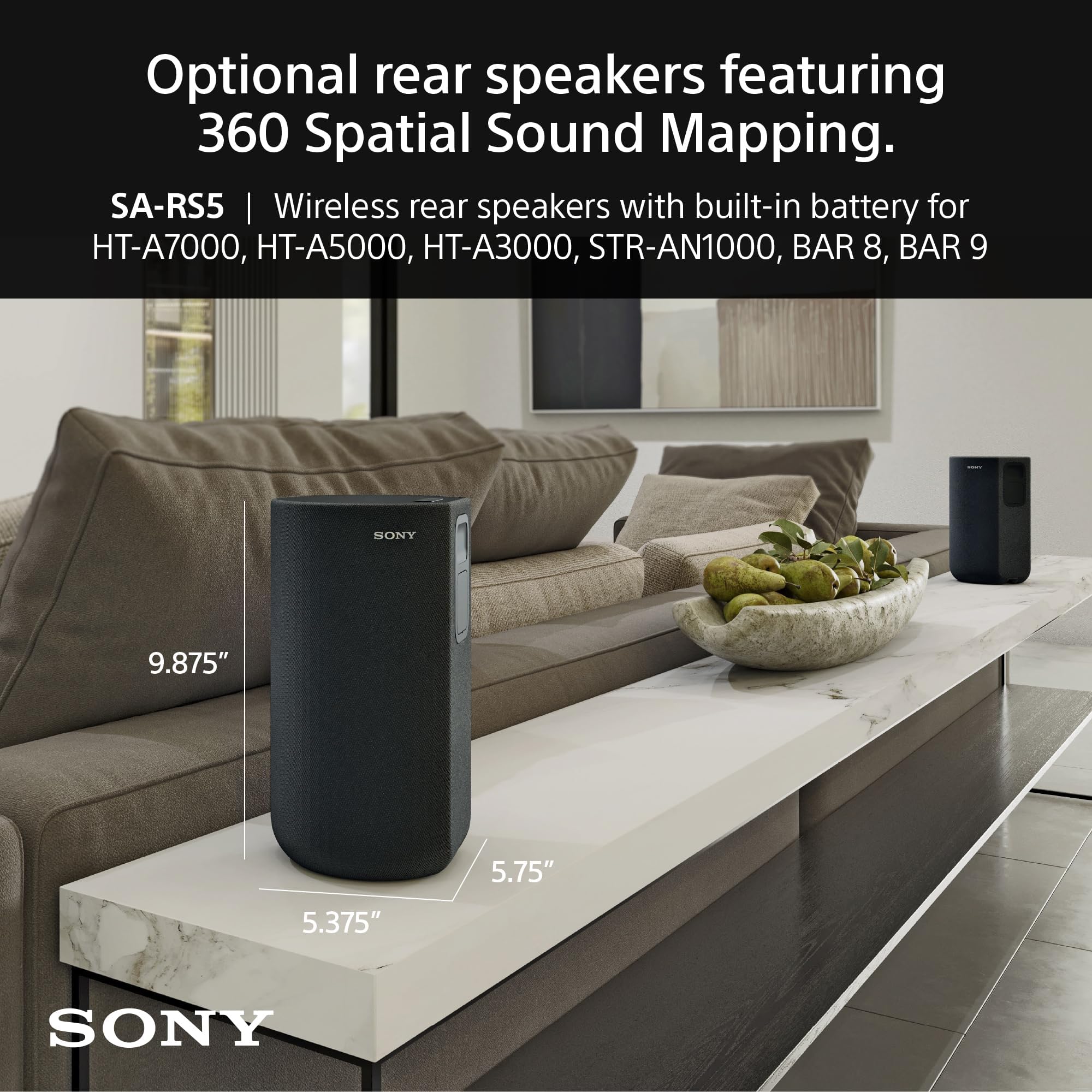 sony-sa-rs5-wireless-rear-speakers-for-bravia-theater-and-soundbars image 2