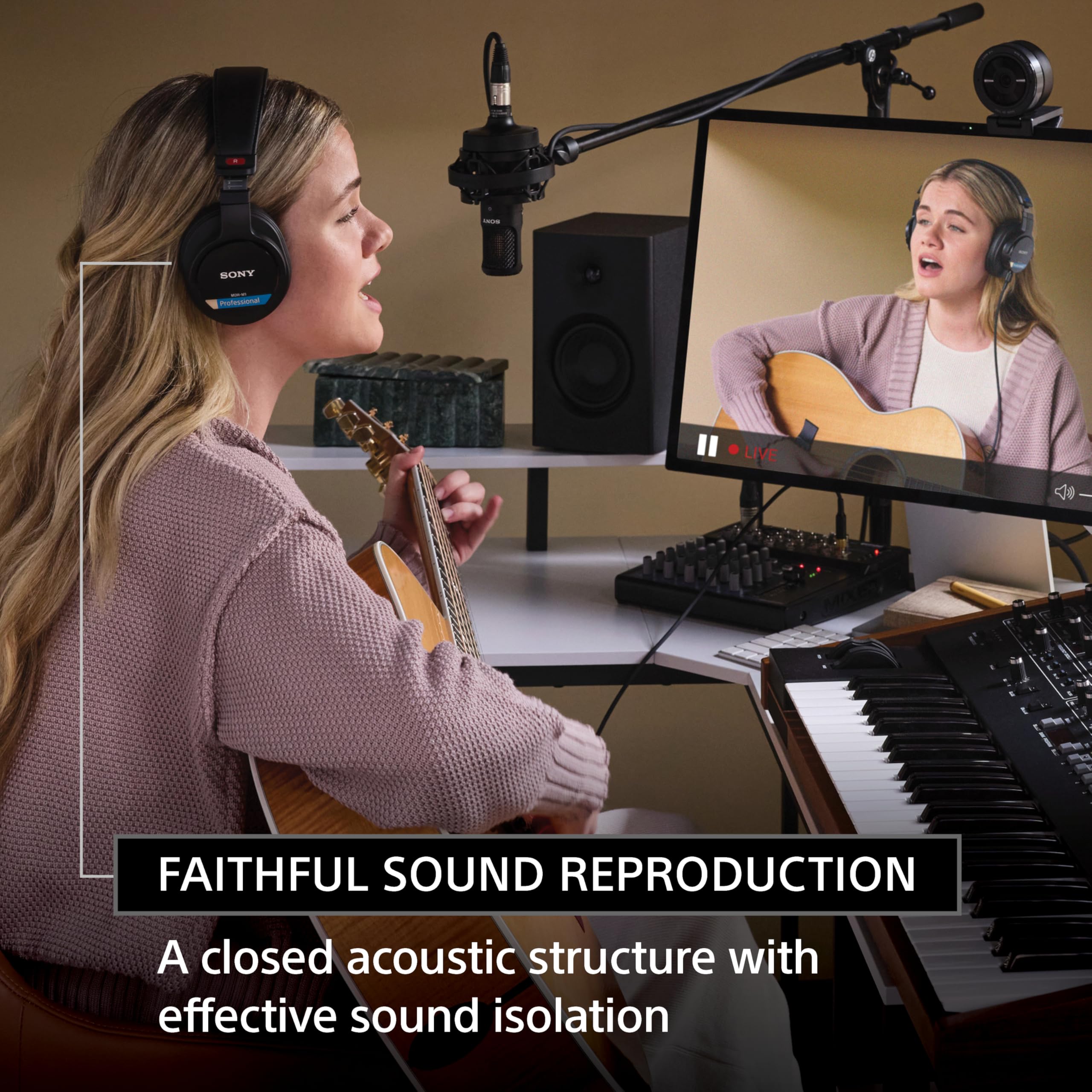 sony-mdr-m1-professional-reference-closed-monitor-headphones-ultra-wideband-5hz- image 6