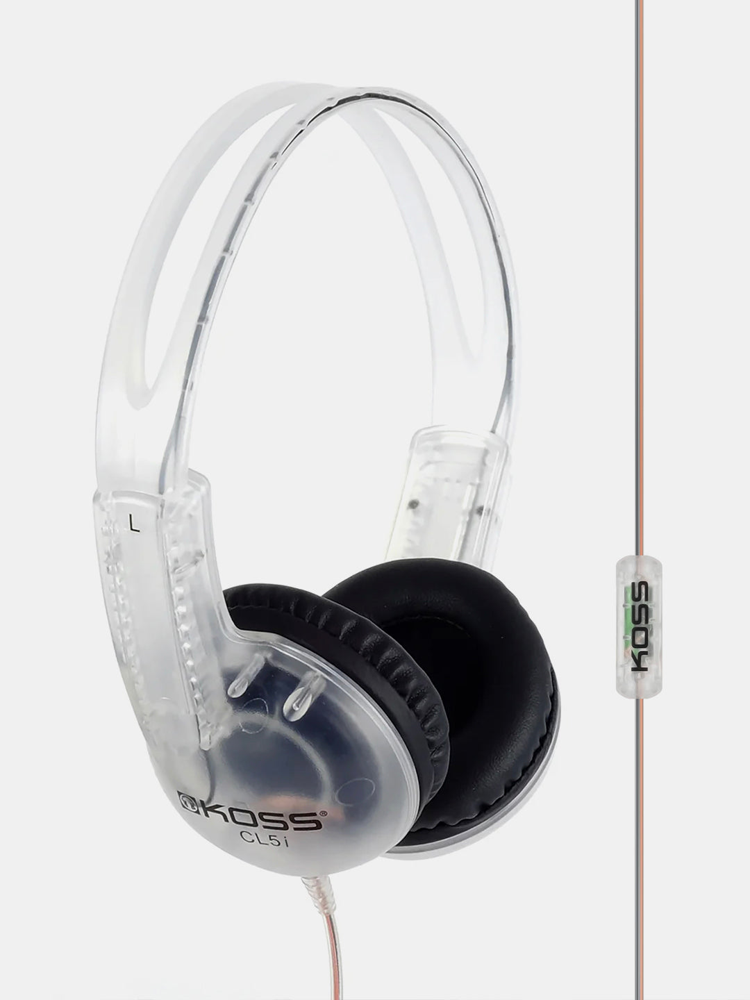 koss-cl-5i-on-ear-headphones-with-clear-design-and-onetouch-remote image 1