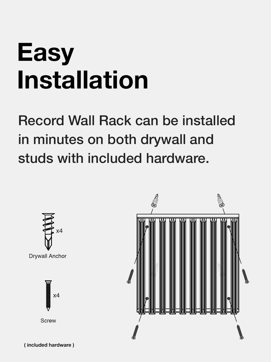 koss-record-wall-rack-holds-10-vinyl-albums image 7