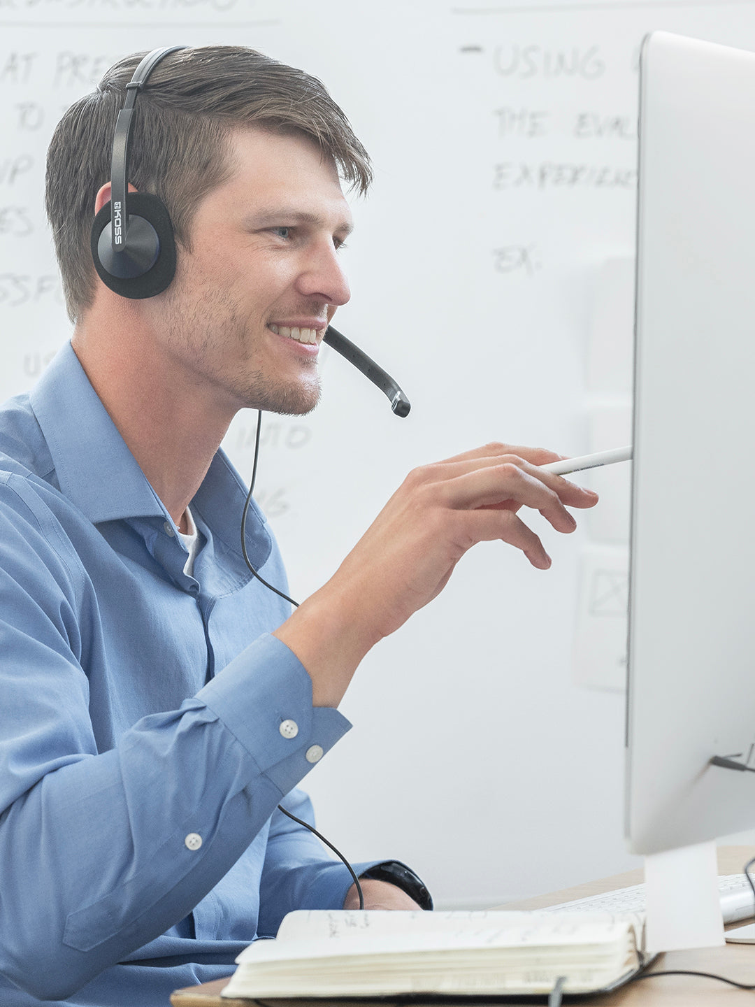 koss-cs200i-communication-headset-with-noise-cancelling-microphone image 2