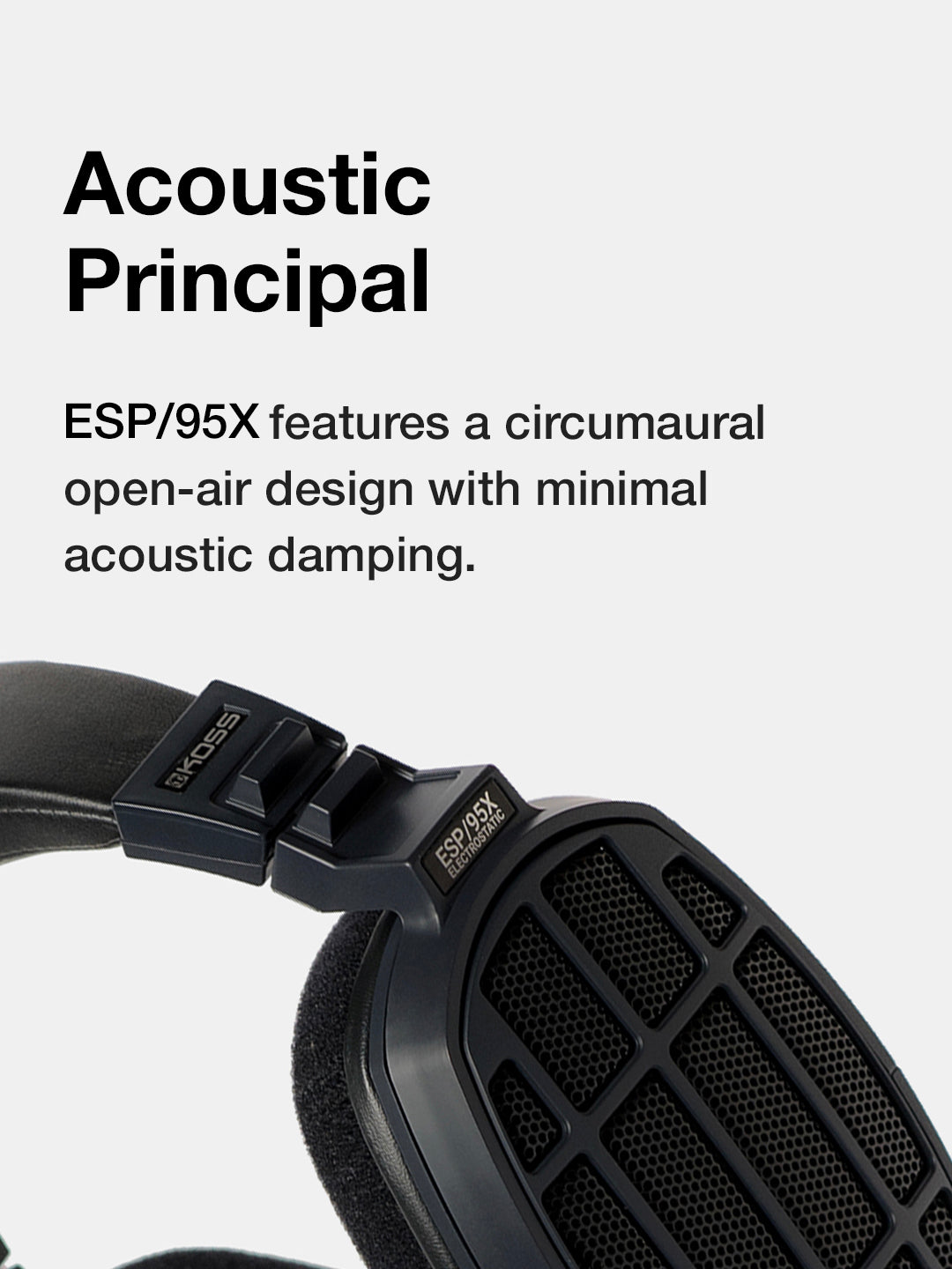 koss-esp-95x-plus-electrostatic-stereo-headphone-system-midnight-blue image 4