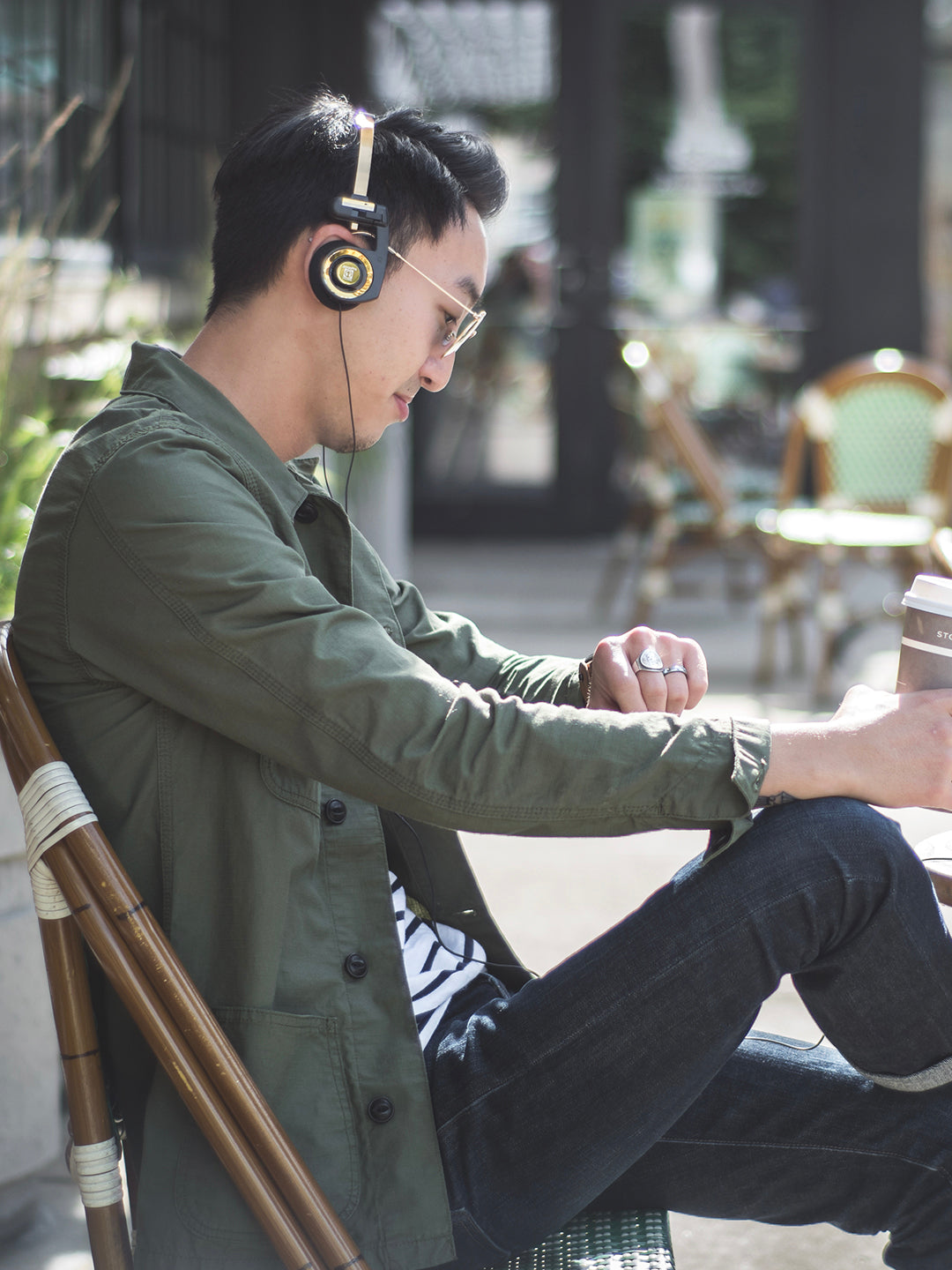 koss-porta-pro-limited-edition-black-gold-headphones-with-inline-mic-and-hard-ca image 2