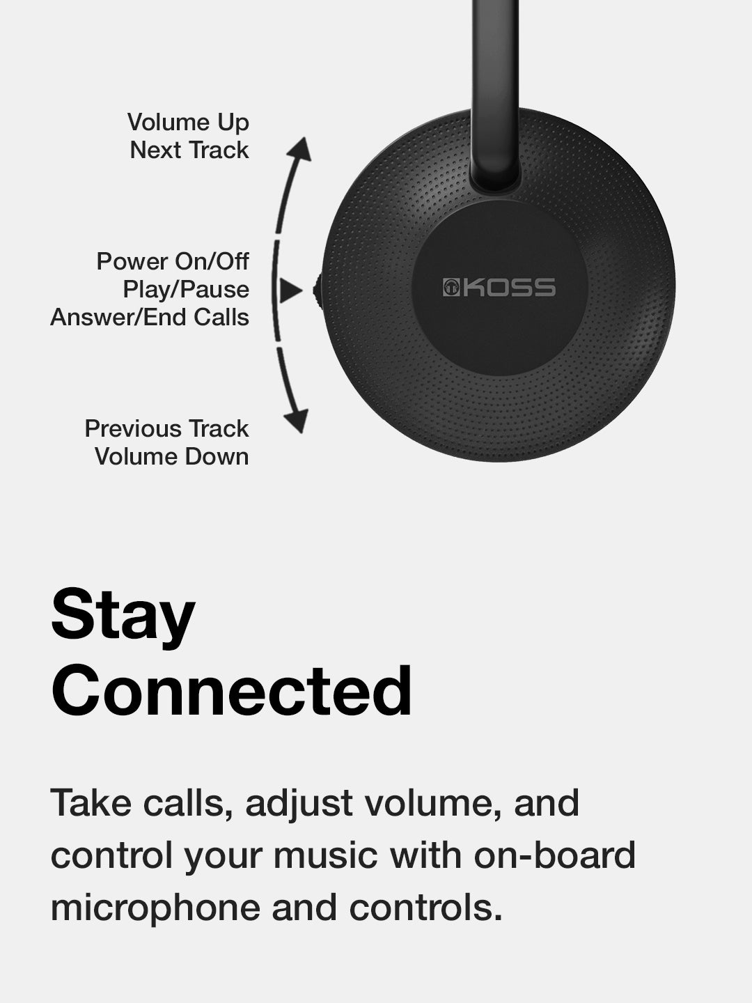 koss-kph7-wireless-bluetooth-on-ear-headphones-portable-foldable image 4