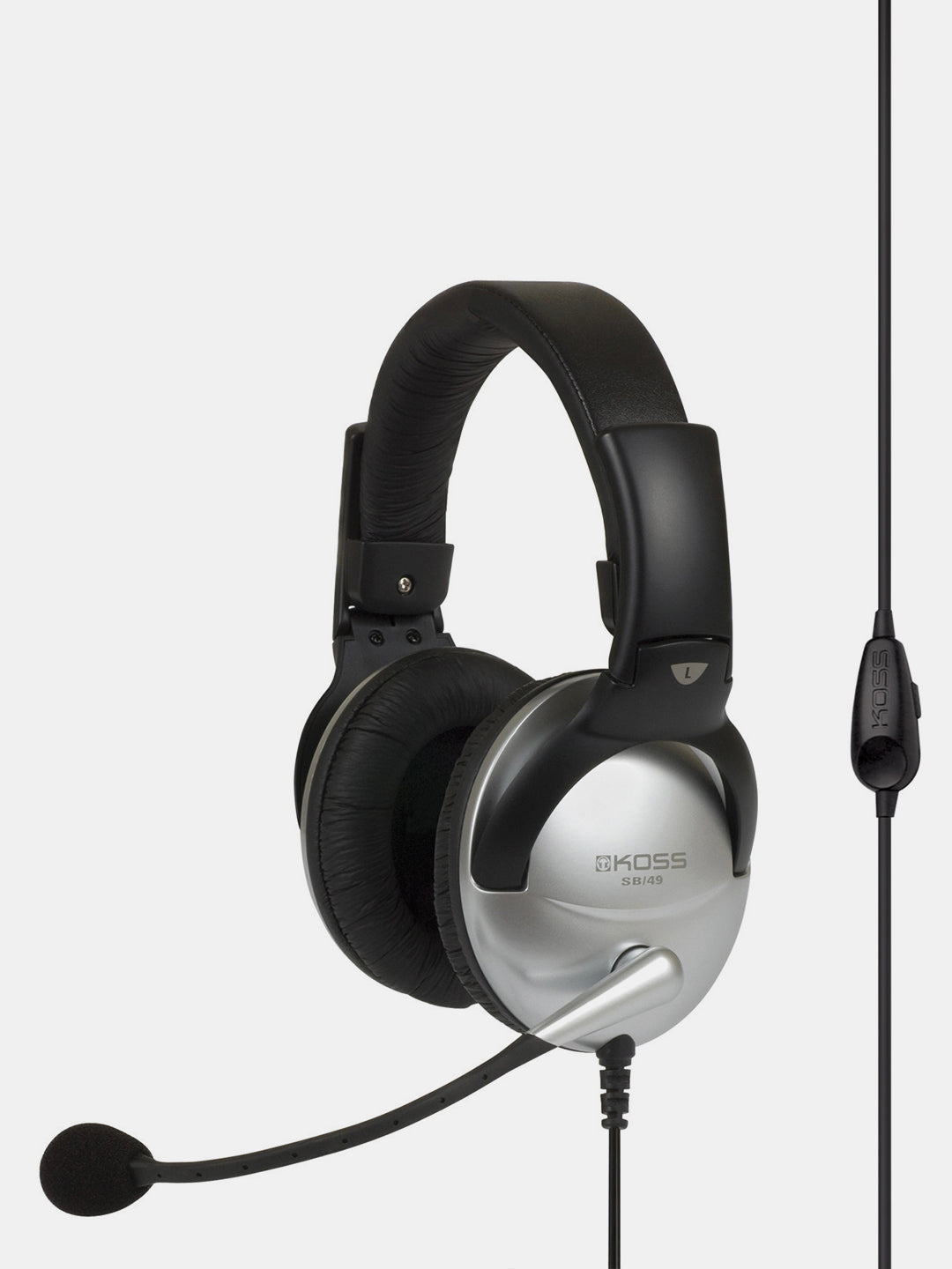 koss-sb49-full-size-communication-headset-with-microphone-and-volume-control image 1