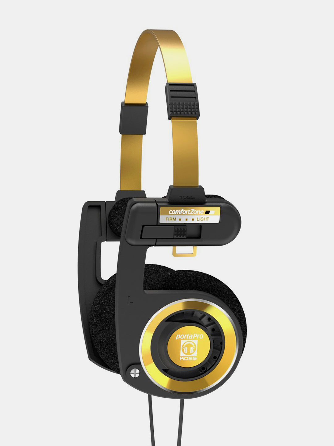 koss-porta-pro-limited-edition-black-gold-headphones-with-inline-mic-and-hard-ca image 1