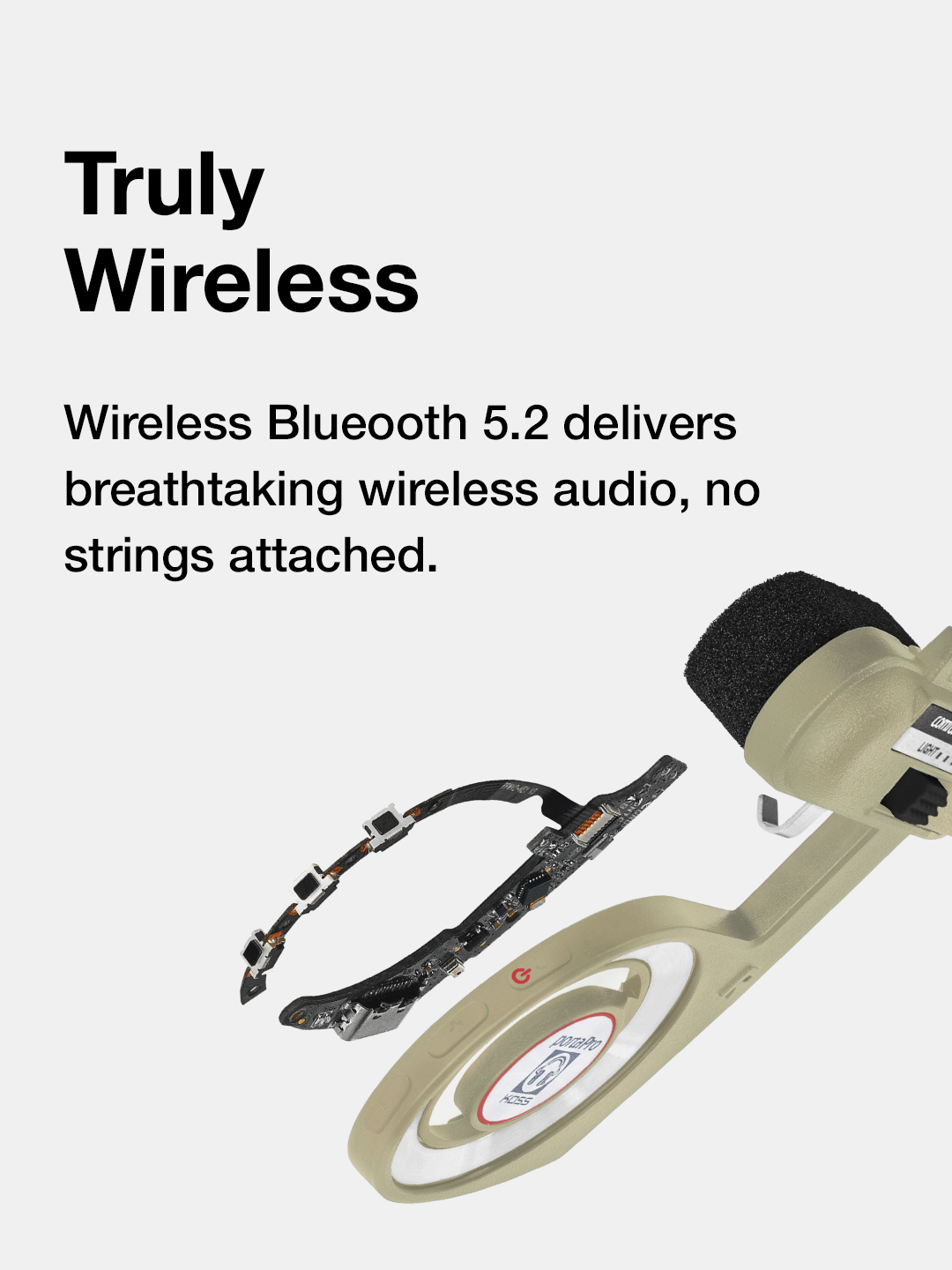 koss-porta-pro-wireless-headphones-rhythm-beige-bluetooth-5-2-20-hr-battery image 4