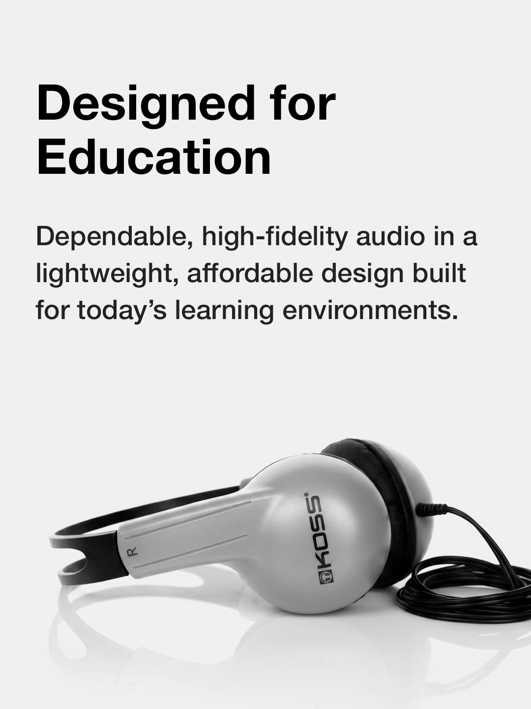 koss-ur10-educational-on-ear-headphones-with-adjustable-headband image 4